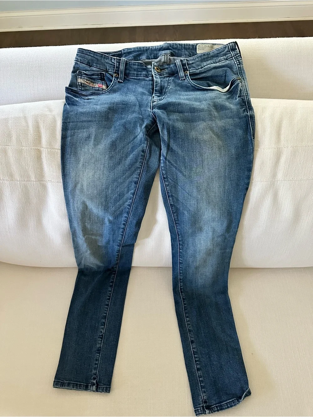 Diesel Skinny Jeans in Dark Blue Wash